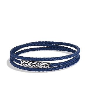 David Yurman (men)- Chevron triple-wrap bracelet